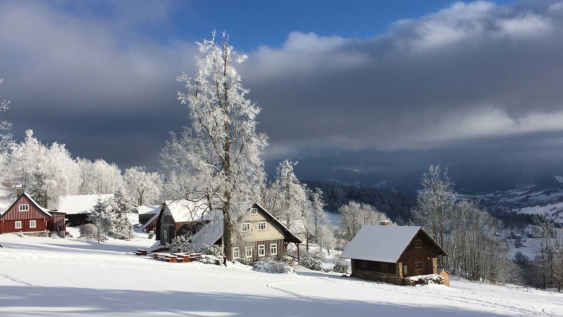 Hoření Kazdice / Na Perlíčku - Prdek, Paseky nad Jizerou - zima